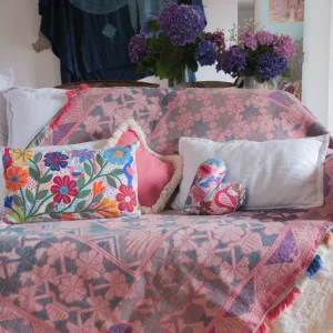 Jetée de point de croix vintage, Bengale