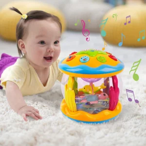 Veilleuse projection bébé océan rotative