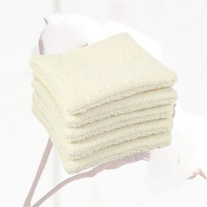 Carrés démaquillants en coton bio lavables certifié GOTS – Douceur naturelle et durable