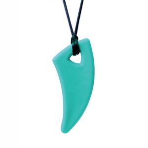 Collier de mastication Dent de requin – Turquoise – Médium