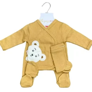 Ensemble 5 Pièces – Moutarde – 0/3m