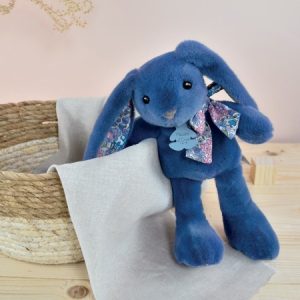 Copain câlin – Lapin bleu 25 cm