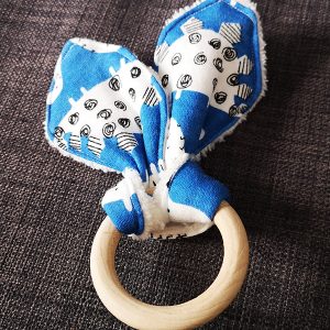 Anneau de dentition en bois