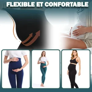 Mammy Leggings de Grossesse en Viscose Opaques, vêtements de maternité
