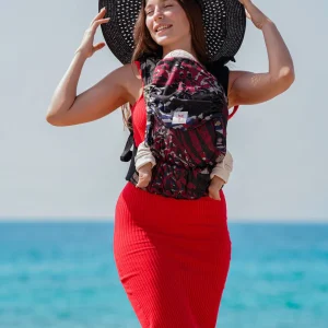 Porte-Bébé Flip  Junglefari rouge vibrant