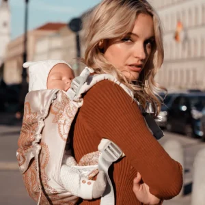 Porte-Bébé Onbu Mandala latte macchiato x bambou