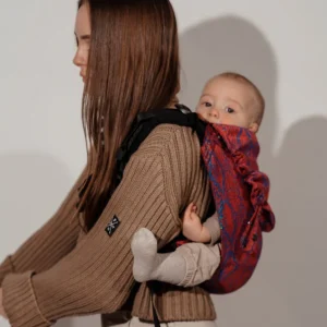 Porte-Bébé Onbu Bleu rouge serpent