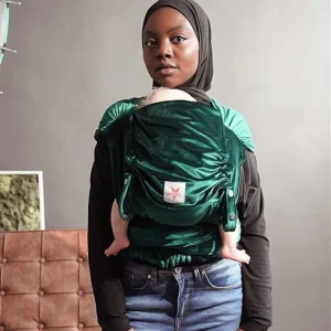 Porte-bébé WrapStar velours émeraude
