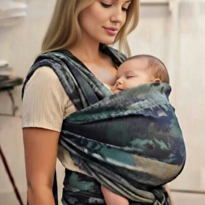 Écharpe de portage Loup au clair de lune