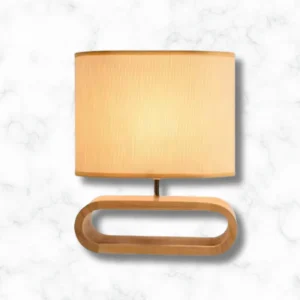 Lampe de chevet en bois : Ovale