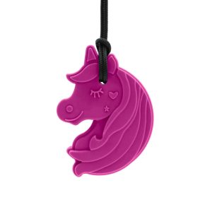 Collier de mastication Licorne – Magenta – Souple