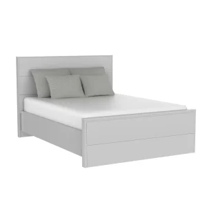 Lit double alpha, gris clair