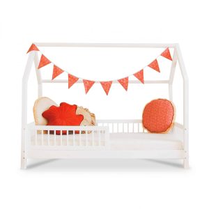 Lit cabane blanc Stockholm 90x200cm