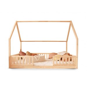 Lit cabane au sol Oslo 140×200 cm – Accès central