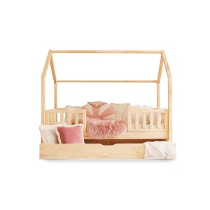 Lit cabane Oslo avec tiroir – Accès central