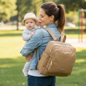 Sac à dos à langer | ÉléganceNomade™