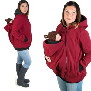 Sweat à capuche Femme poche kangourou côté face ou dos