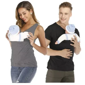T-Shirt été à poches kangourou pour Homme ou Femme