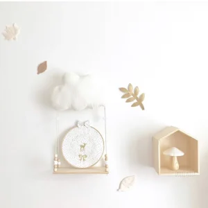 Veilleuse nuage balançoire en gaze